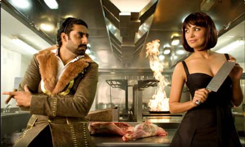 Abhishek Bachchan and Lara Dutta in "Jhoom Barabar Jhoom."