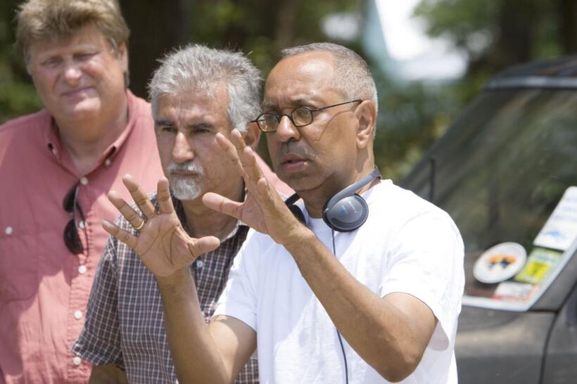 Director George C. Wolfe on the set of "Nights in Rodanthe."