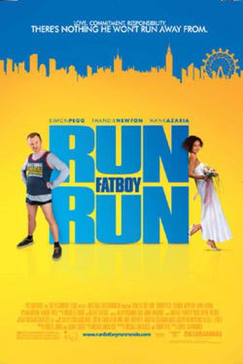 Poster art for "Run, Fat Boy, Run."
