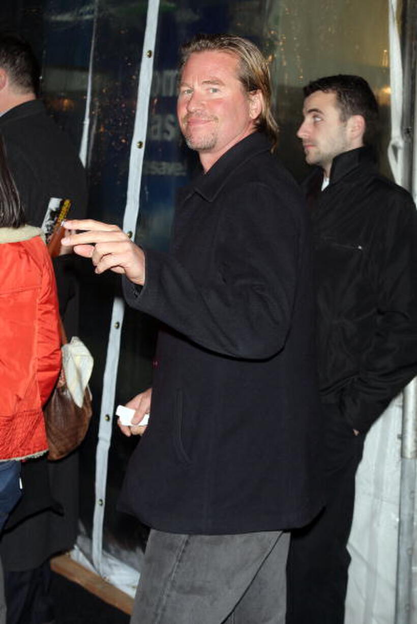 Actor Val Kilmer at the N.Y. premiere of "Shine A Light."