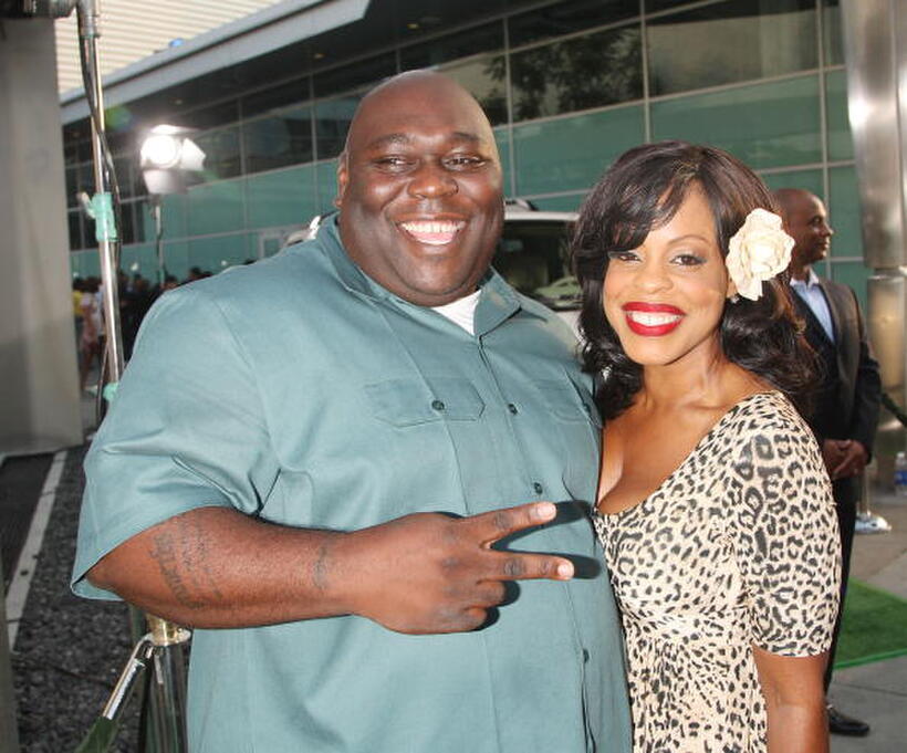 Actors Faizon Love and Niecy Nash at the L.A. premiere of "Who's Your Caddy?"