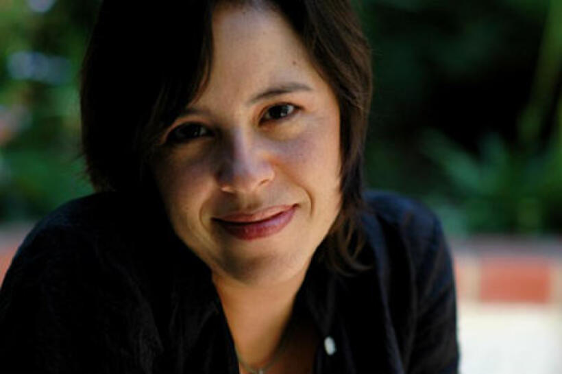 Director Patricia Riggen on the set of "Under the Same Moon."