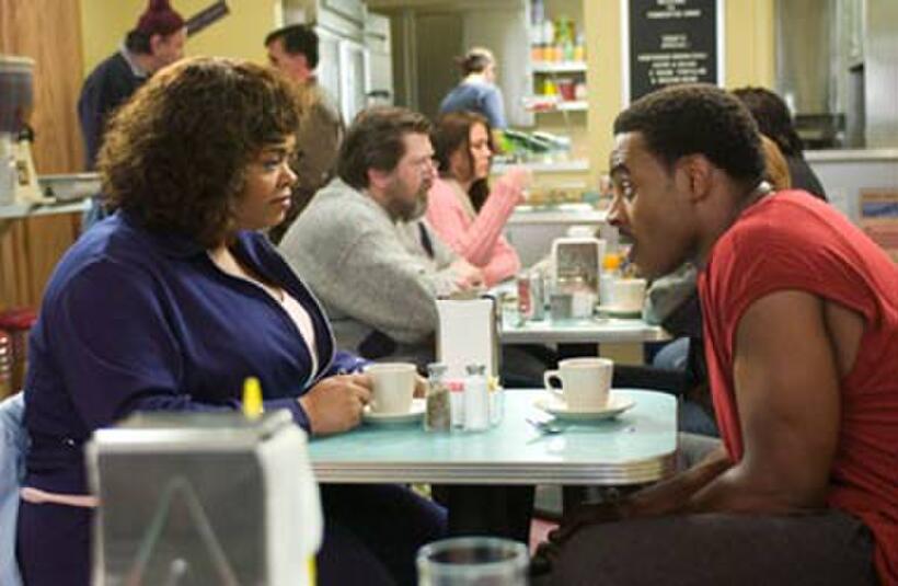 Shelia (Jill Scott) and Troy (Lamman Rucker) in "Why Did I Get Married?"