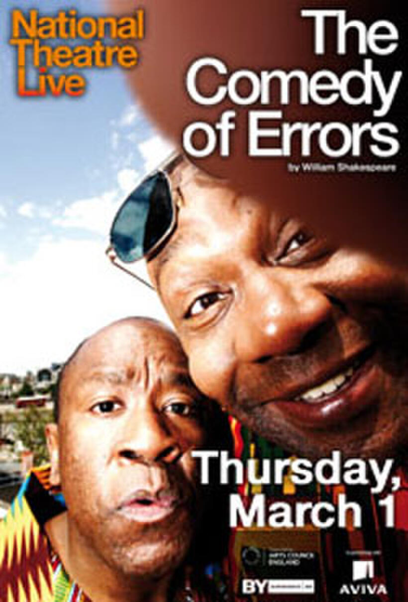 Poster art for "National Theater Live: The Comedy of Errors."