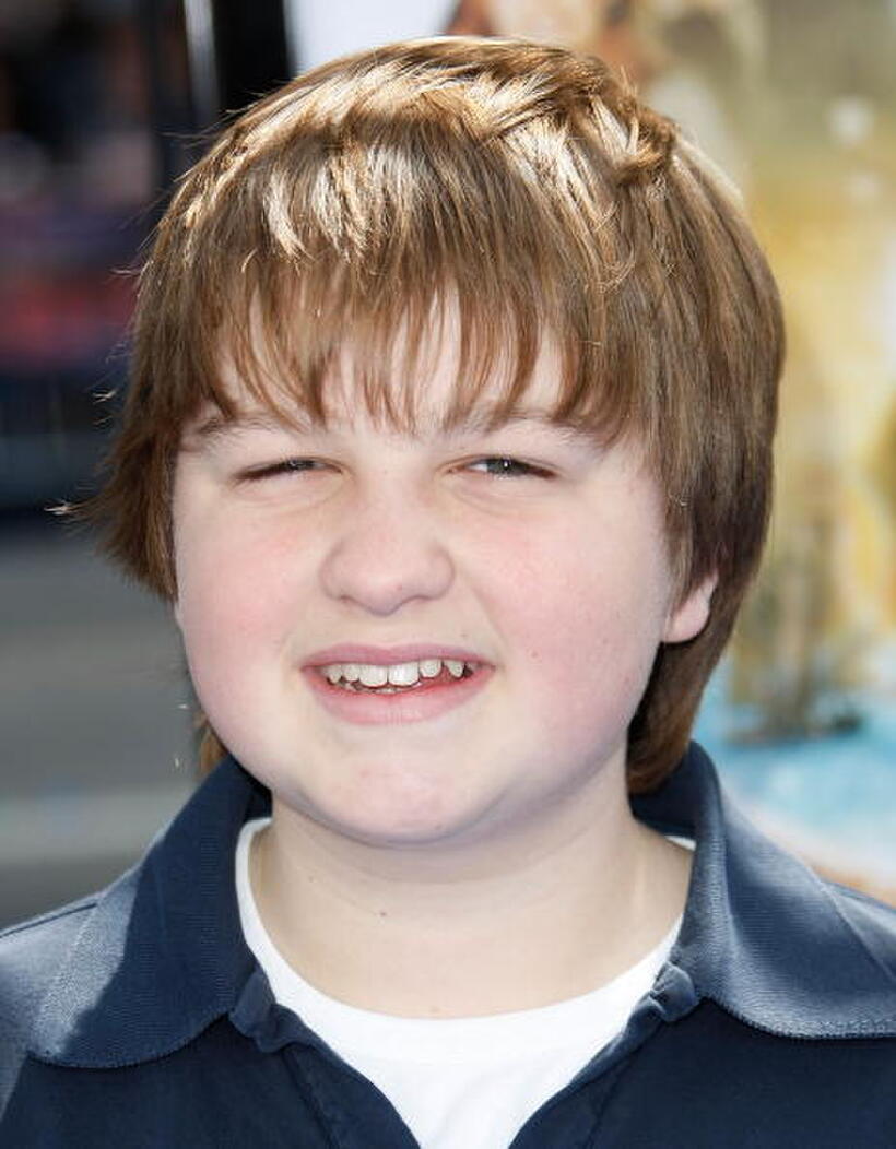 Actor Angus Jones at the Hollywood premiere of "Nim's Island."