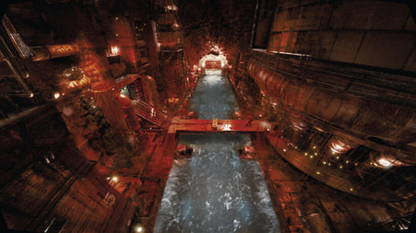 Mighty river and generator in "City of Ember."