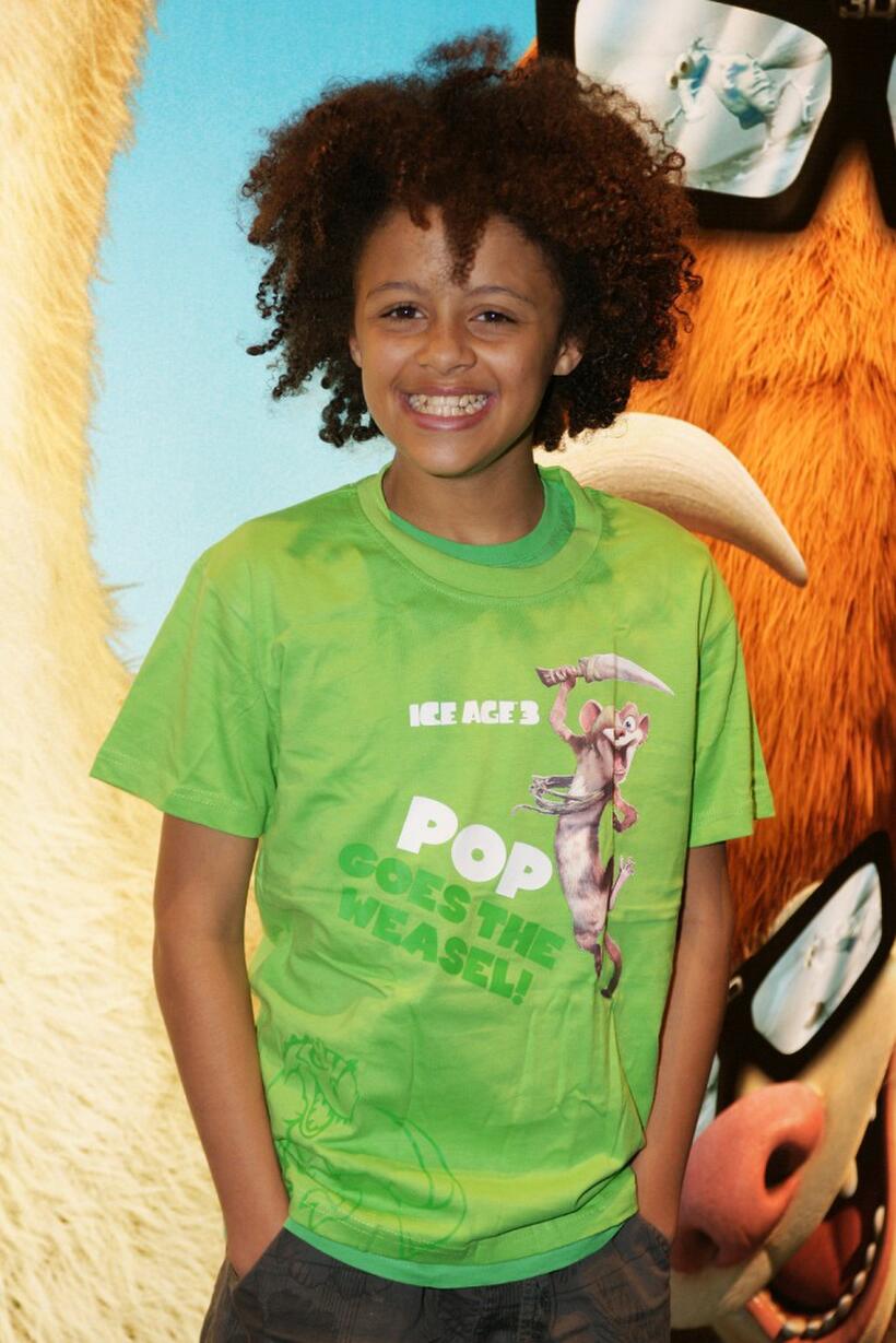 Perri Luc Kiely at the London premiere of "Ice Age: Dawn of the Dinosaurs."