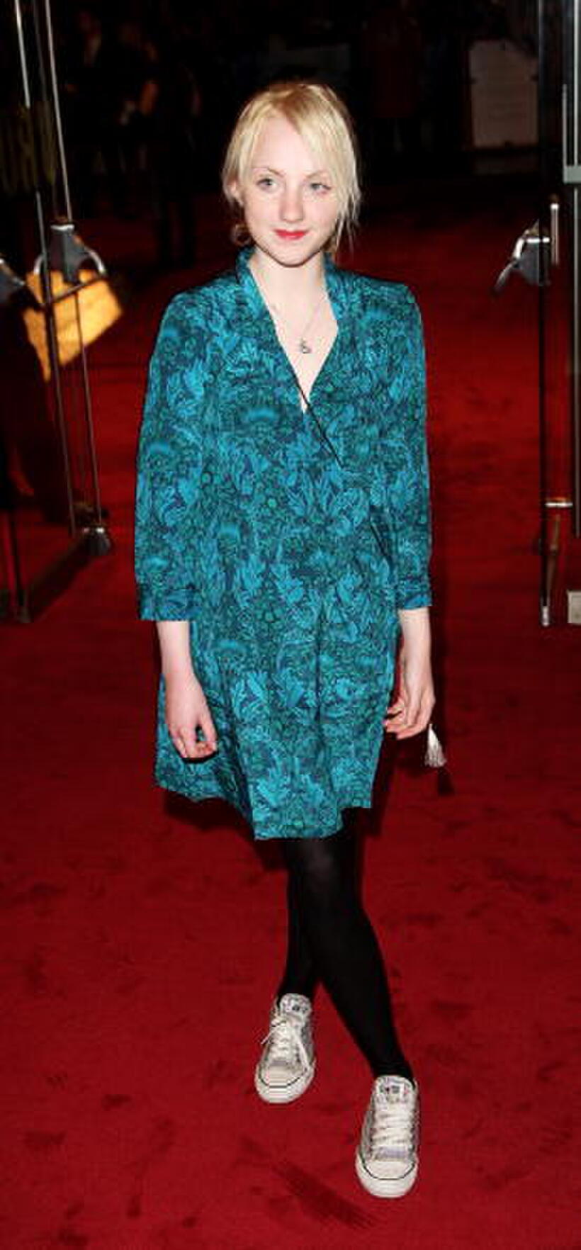 Actress Evanna Lynch at the London premiere of "The Golden Compass."