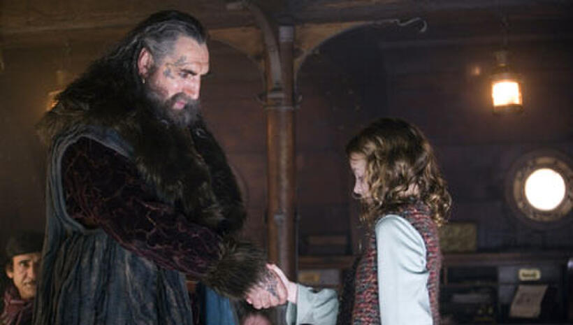 Jim Carter and Dakota Blue Richards in "The Golden Compass."