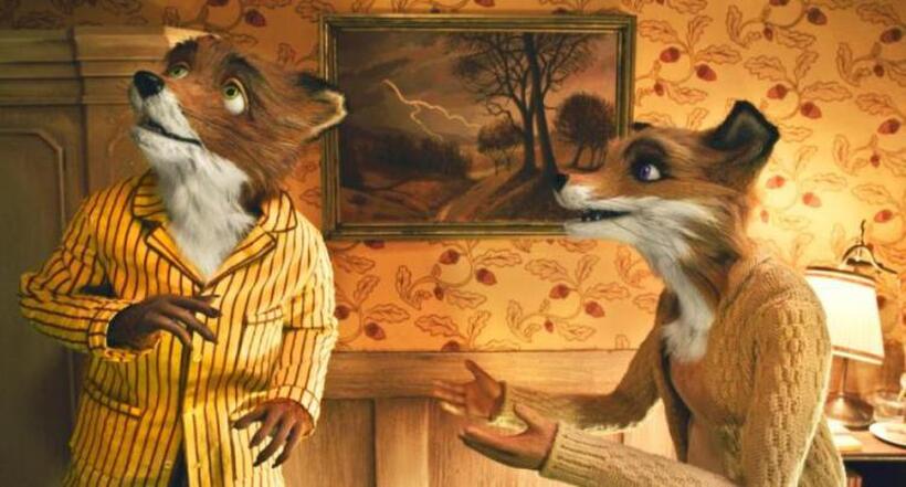 Mr. Fox and Mrs. Fox in "The Fantastic Mr. Fox."