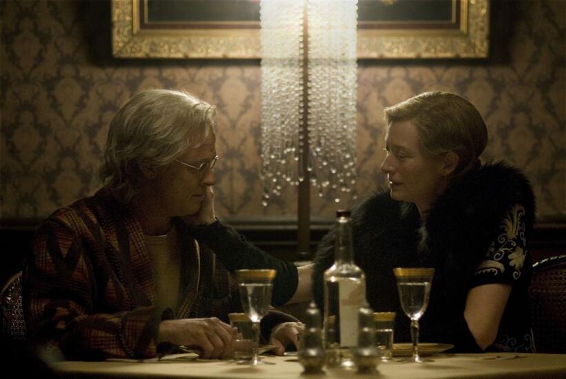 Brad Pitt as Benjamin Button and Tilda Swinton as Elizabeth Abbott in "The Curious Case of Benjamin Button."