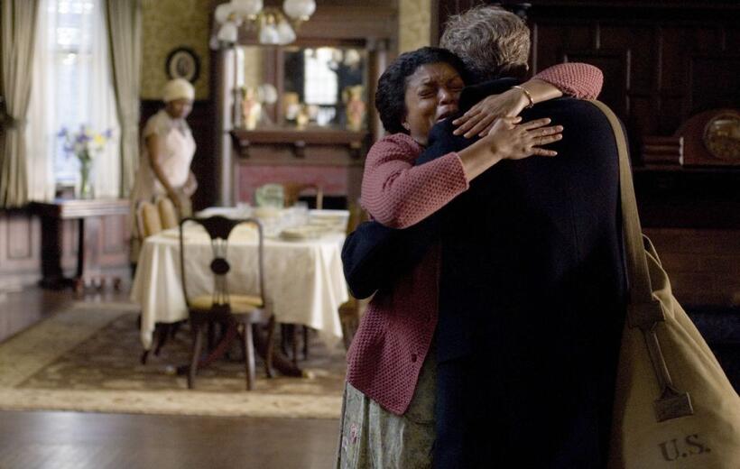 Taraji P. Henson as Queenie and Brad Pitt as Benjamin Button in "The Curious Case of Benjamin Button."