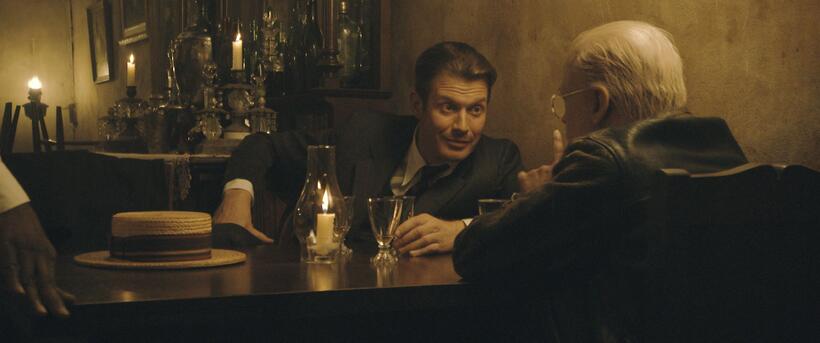Jason Flemyng as Thomas Button and Brad Pitt as Benjamin in "The Curious Case of Benjamin Button."