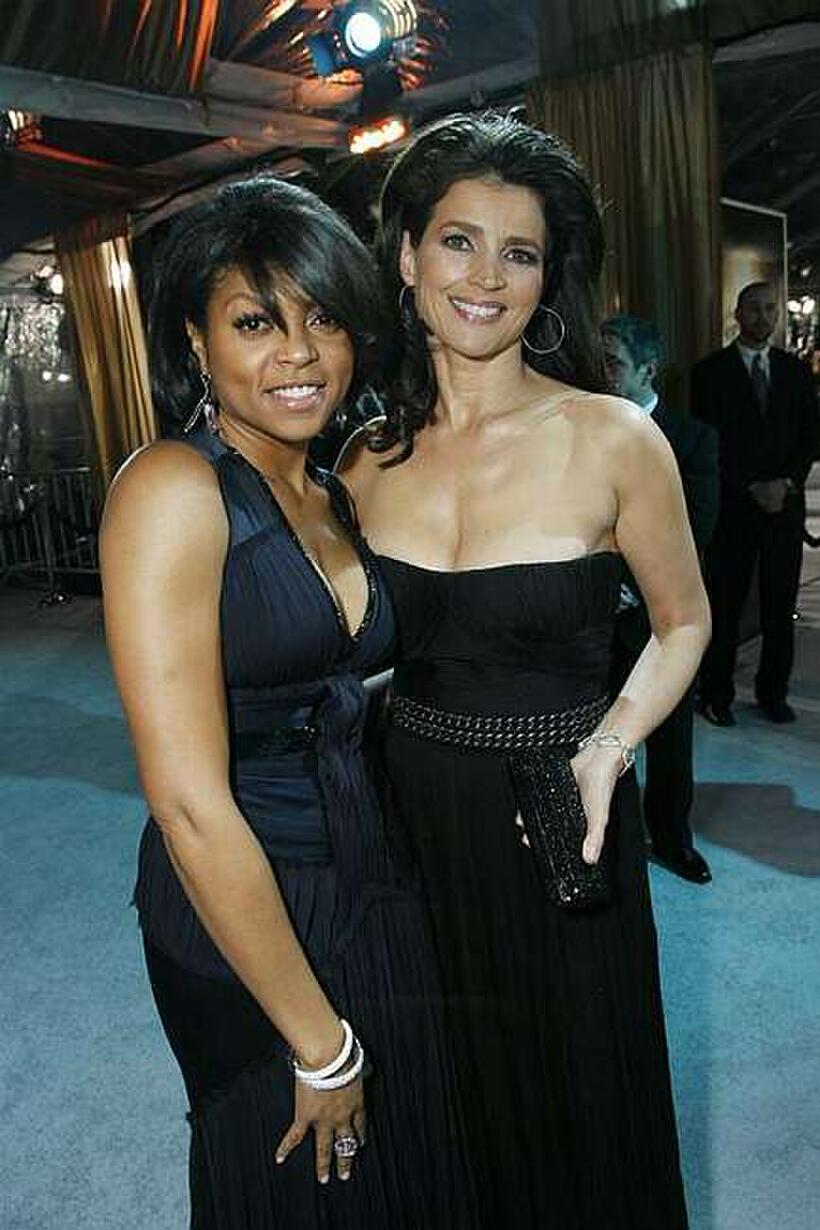 Taraji P. Henson and Julia Ormond at the Los Angeles premiere of "The Curious Case Of Benjamin Button."