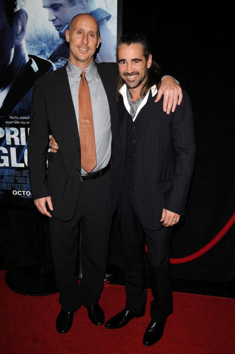 Director Gavin O'Connor and Colin Farrell at the New York premiere of "Pride and Glory."
