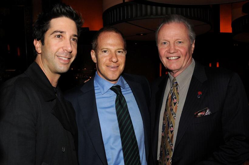 David Schwimmer, Toby Emmerich and Jon Voight at the after party of the New York premiere of "Pride and Glory."