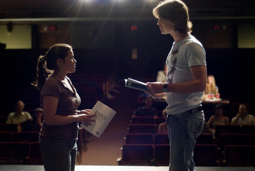 America Ferrera as Carmen and Tom Wisdom as Ian in "The Sisterhood of the Traveling Pants 2."