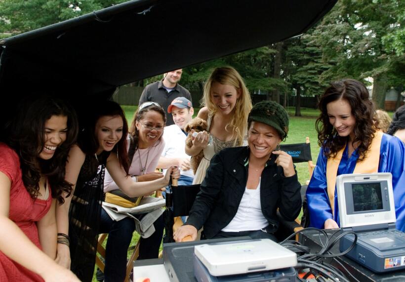 Director Sanaa Hamri on the set of "The Sisterhood of the Traveling Pants 2."