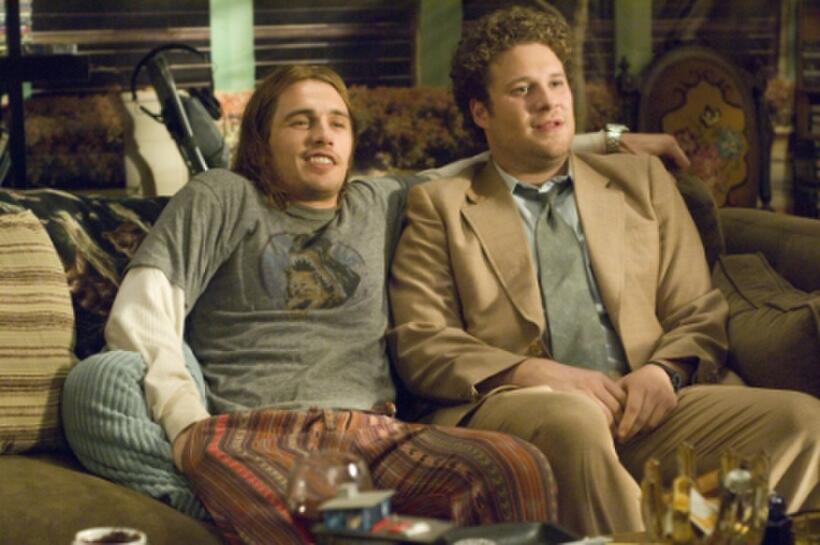 James Franco as Saul Silver and Seth Rogen as Dale Denton in "Pineapple Express."