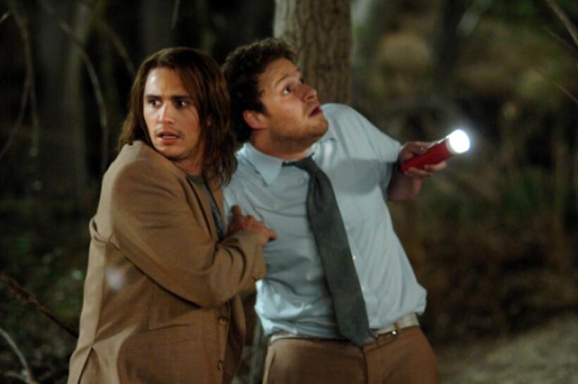 James Franco as Saul Silver and Seth Rogen as Dale Denton in "Pineapple Express."
