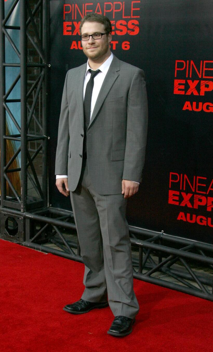 Seth Rogan at the California premiere of "Pineapple Express."