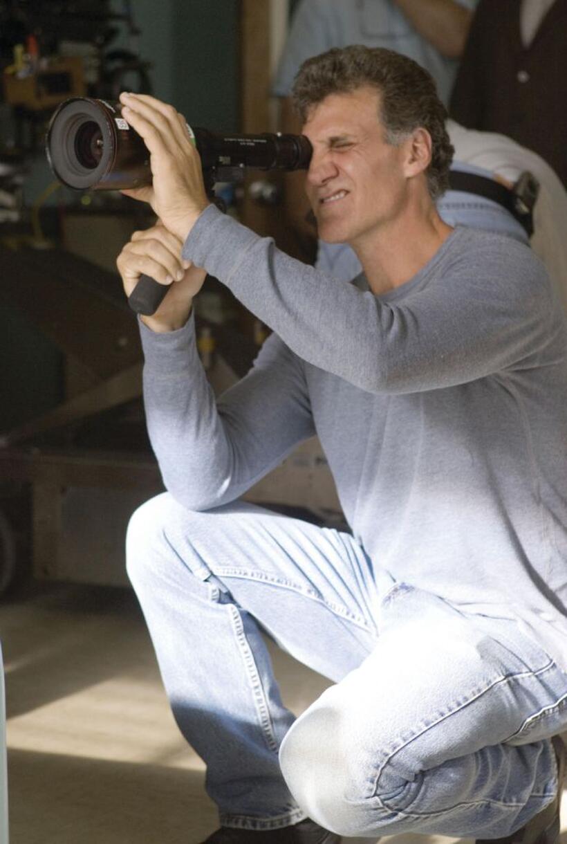 Director Gary Fleder on the set of "The Express."