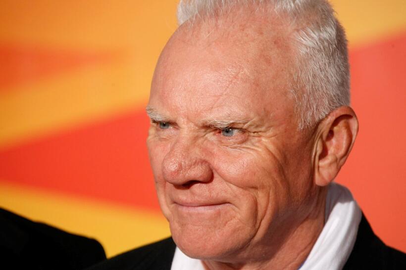 Malcolm McDowell at the California premiere of "Bolt."