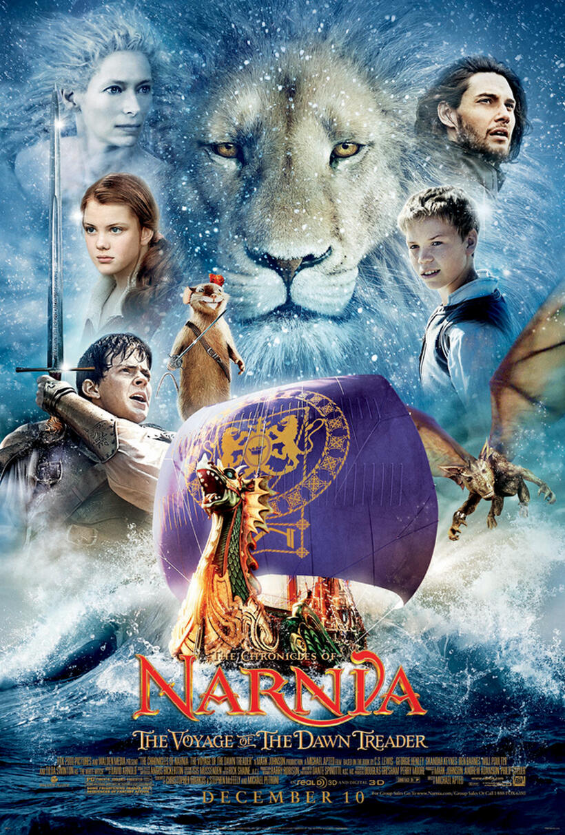 Poster art for "The Chronicles of Narnia: The Voyage of the Dawn Treader"