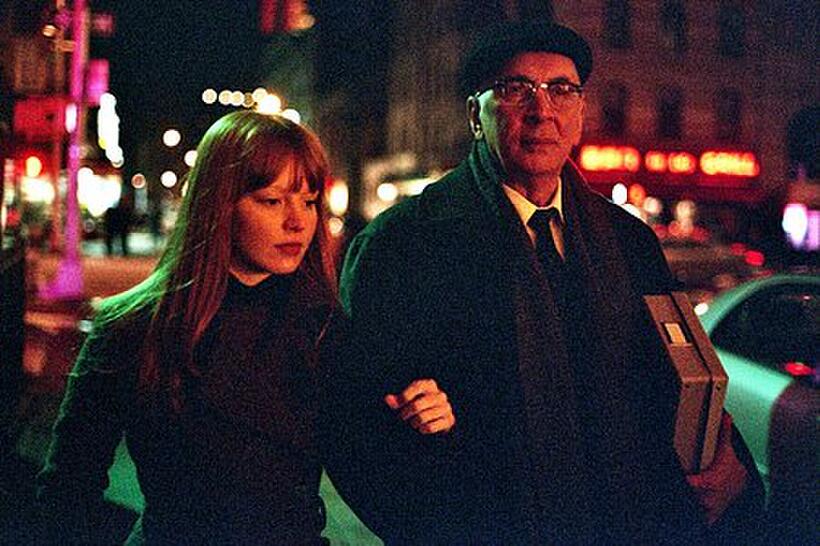 Lauren Ambrose as Heather and Frank Langella as Leonard Schiller in "Starting Out in the Evening."