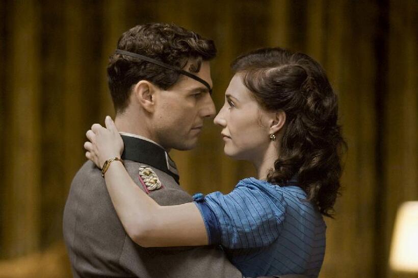 Tom Cruise as Colonel Claus von Stauffenberg and Carice Van Houten as Nina in "Valkyrie."