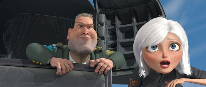 Kiefer Sutherland voices General W.R. Monger and Reese Witherspoon voices Ginormica in "Monsters vs. Aliens."