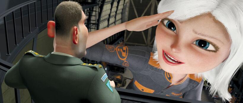 Kiefer Sutherland voices General W.R. Monger and Reese Witherspoon voices Ginormica in "Monsters vs. Aliens."