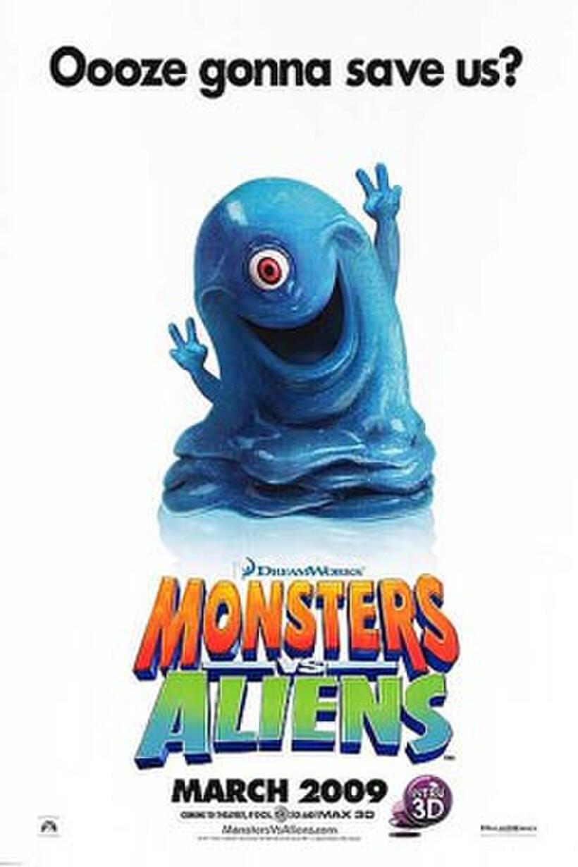 Poster art for "Monsters vs. Aliens."