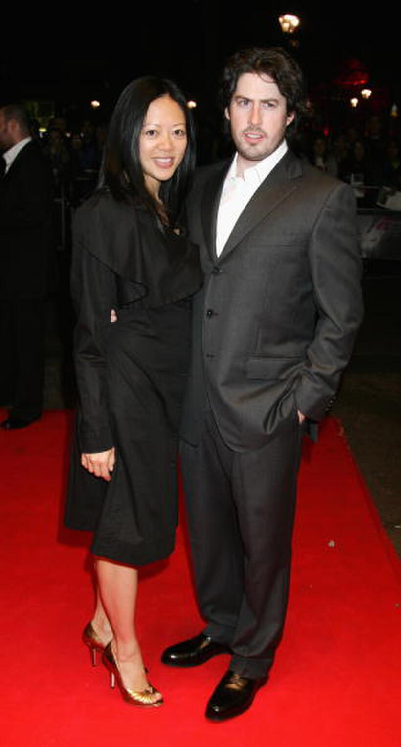 Director Jason Reitman and Michelle Reitman at the premiere of "Juno" during the BFI 51st London Film Festival.