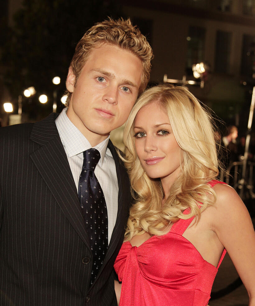 "The Hills" stars Spencer Pratt and Heidi Montag  at the "Cloverfield" premiere.. 