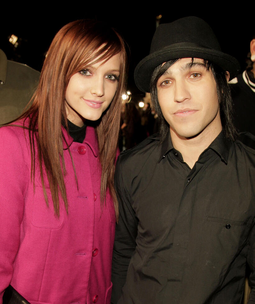 Ashlee Simpson and Pete Wentz at the "Cloverfield" premiere.