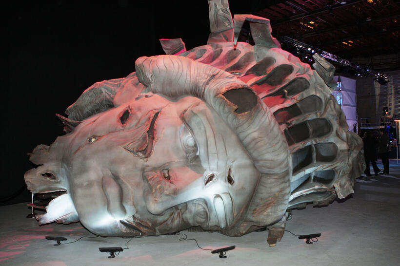 At the "Cloverfield" after-party.