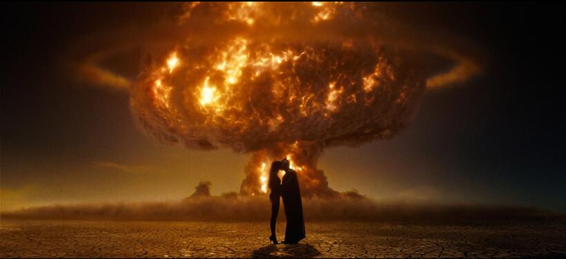 Malin Akerman as Silk Spectre II and Patrick Wilson as Nite Owl II in "Watchmen."