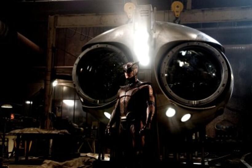 Patrick Wilson as Nite Owl with the Owl Ship in "Watchmen."