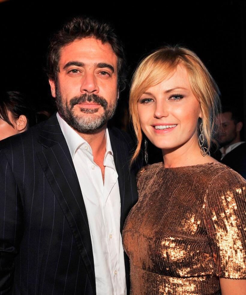 Jeffrey Dean Morgan and Malin Akerman at the after party of the California premiere of "Watchmen."