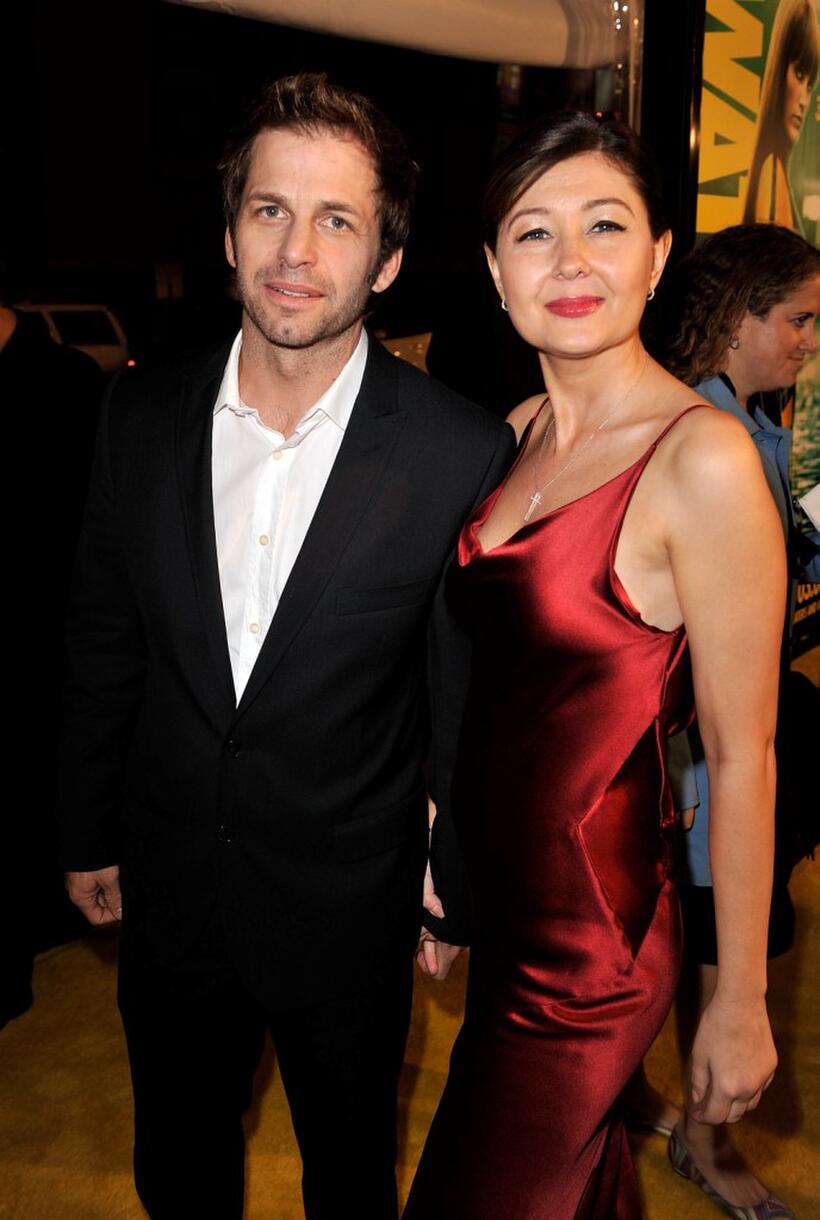 Director Zack Snyder and Deborah Snyder at the California premiere of "Watchmen."