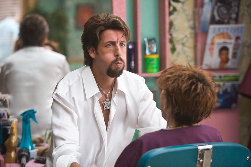 Adam Sandler as Zohan in "You Don't Mess With the Zohan."