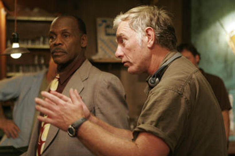 Danny Glover and director John Sayles on the set of "Honeydripper."