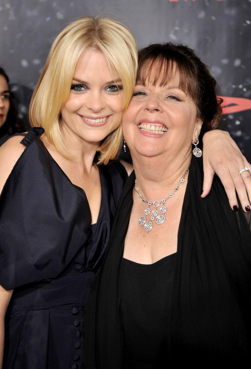 Jaime King and Producer Deborah Del Prete at the California premiere of "The Spirit."