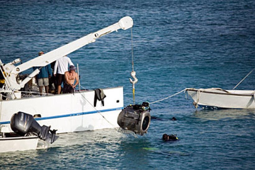 A scene from "Sea Monsters: A Prehistoric Adventure."