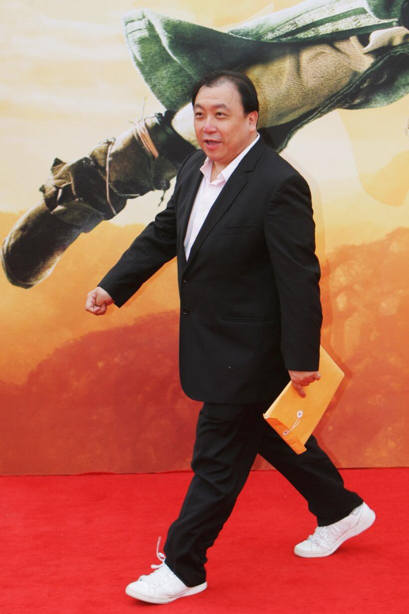 Jing Wong at the world premiere of "The Forbidden Kingdom."
