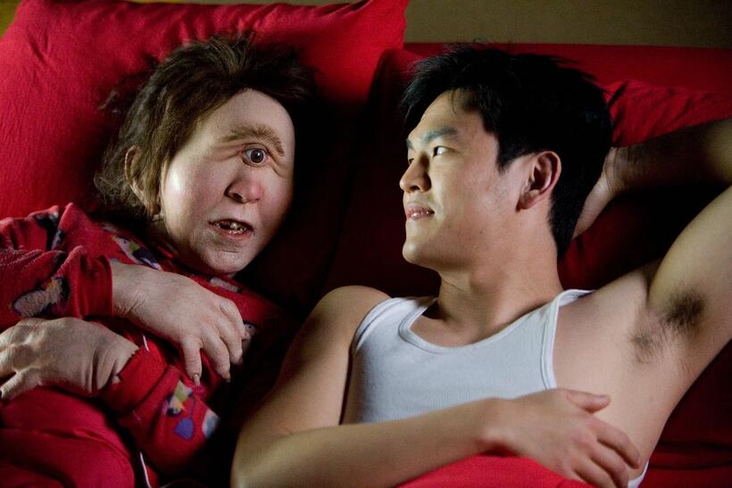Mark Munoz as Cyrus and John Cho as Harold in "Harold and Kumar Escape from Guantanamo Bay."