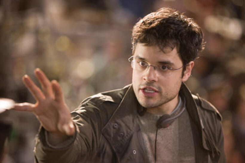 Director Thor Freudenthal on the set of "Hotel for Dogs."