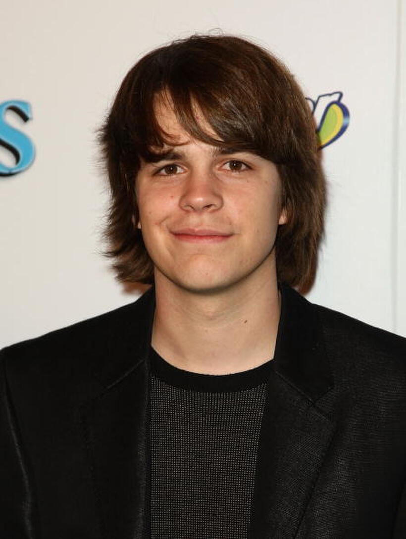 Johnny Simmons at the California premiere of "Hotel for Dogs."