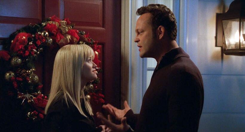 Reese Witherspoon as Kate and Vince Vaughn as Brad in "Four Christmases."